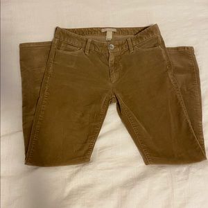 Gap women’s low rise corduroy skinny beige pants